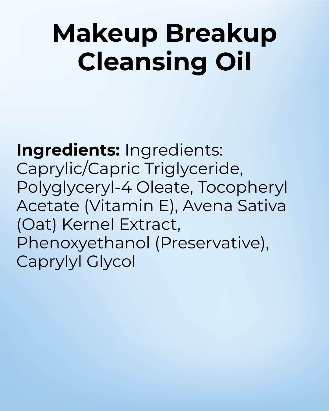 Makeup Breakup Pre-Cleansing Oil